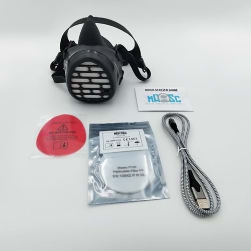 AİRBLİSS MOTORLU SOL. SETİ MASKESİ+FİLTRE P3 (MAASC L103-A)